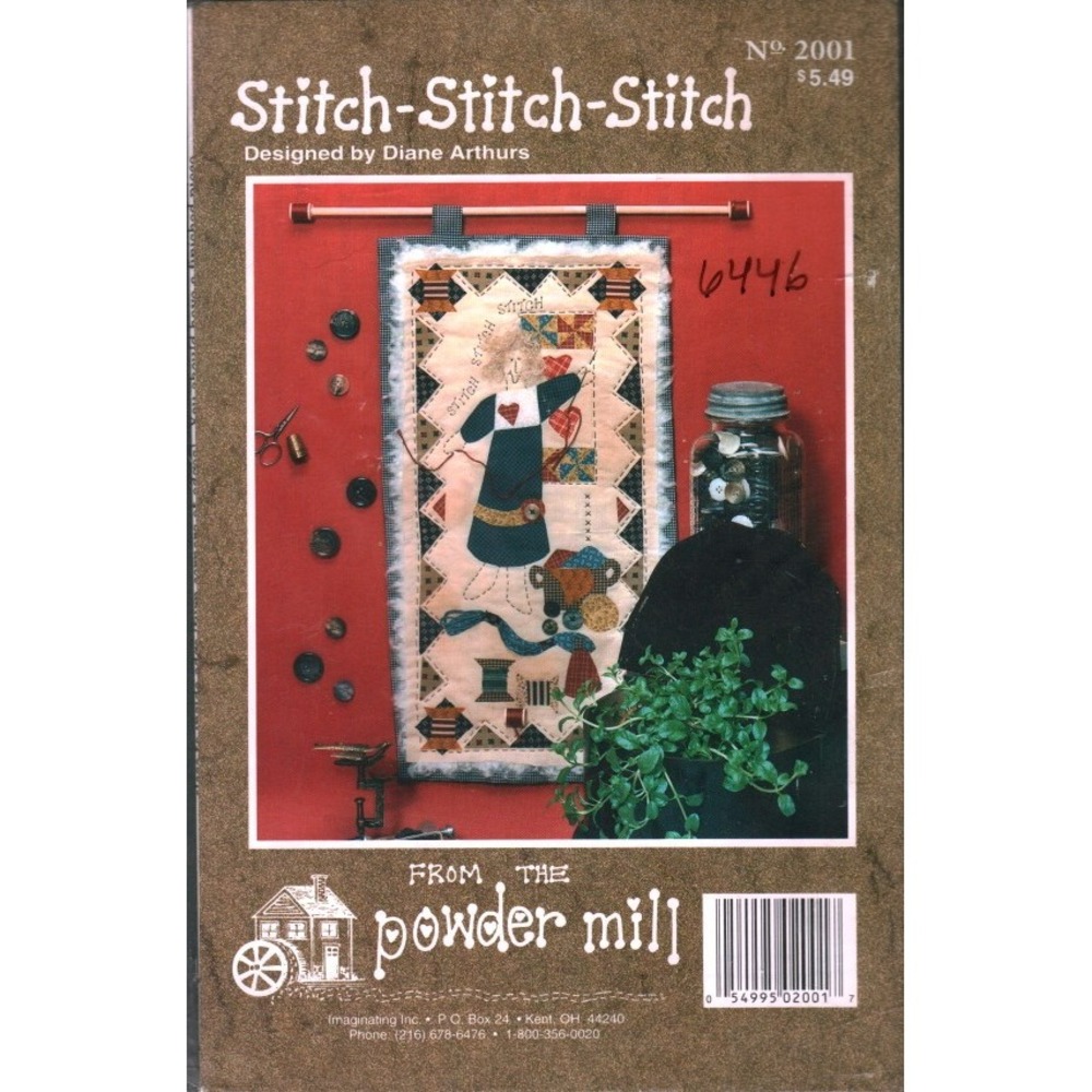 Vintage 1994 From the Powder Mill Stitch-Stitch-Stitch Pattern Diane Arthurs